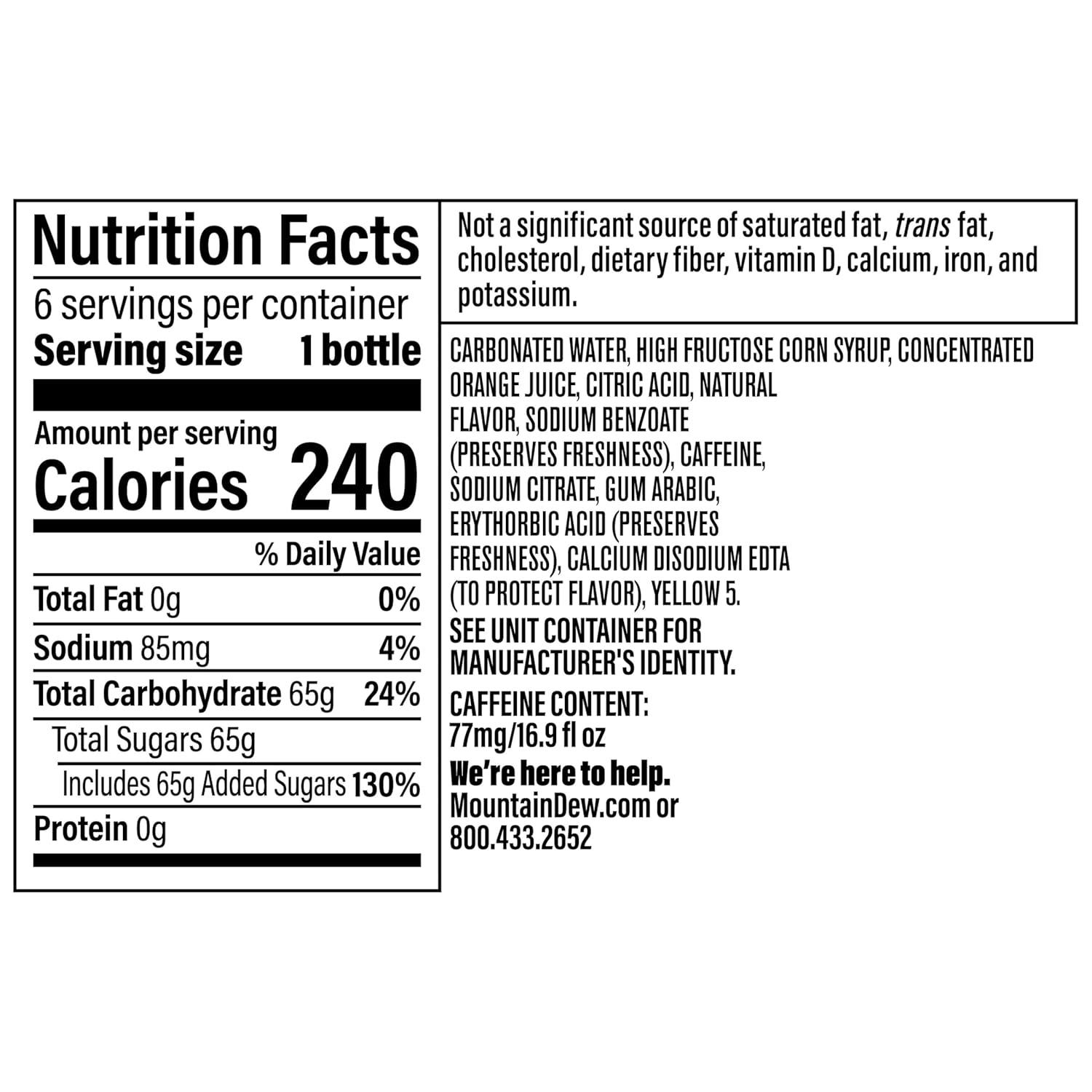 image:imageMountain Dew 12 Fl Oz Bottles 8 PackCitrus
