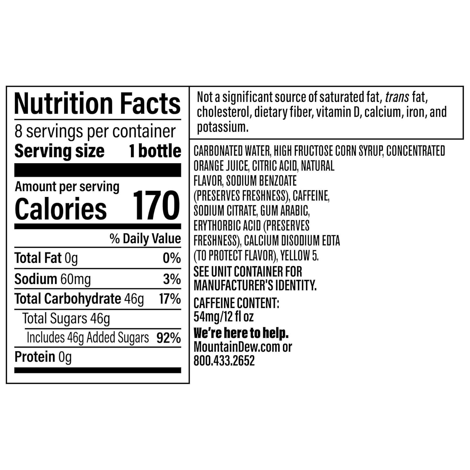 image:imageMountain Dew 12 Fl Oz Bottles 8 PackOriginal