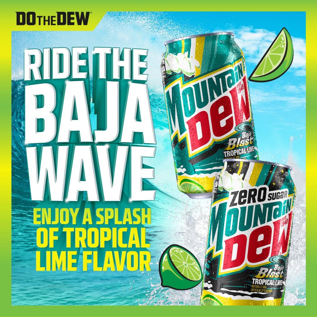image:imageMountain Dew Soda 75 Fl Oz Mini Cans Pack of 10Baja Blast