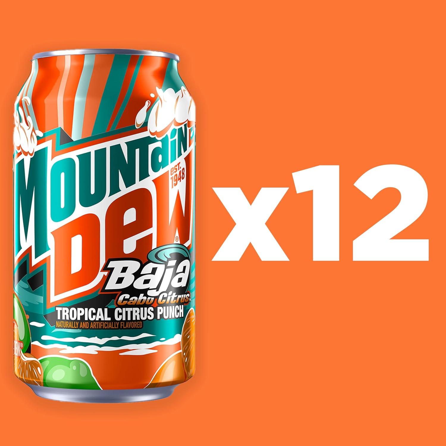 image:imageMountain Dew Soda 75 Fl Oz Mini Cans Pack of 10Cabo Citrus
