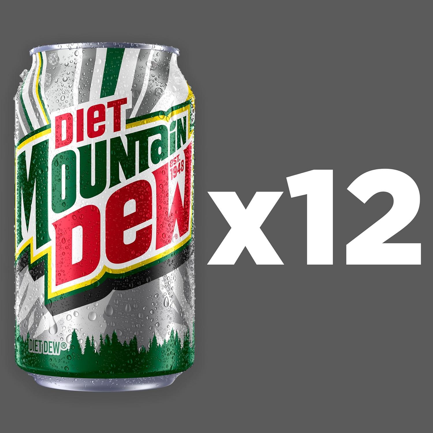image:imageDiet Mountain Dew Soda 12 Fl Oz Cans Pack of 12