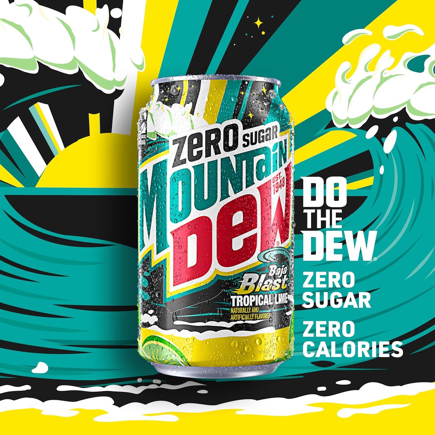 image:imageMountain Dew Baja Cabo Citrus Zero Sugar 12 Fl Oz Cans Pack of 12Cabo Citrus Zero Sugar
