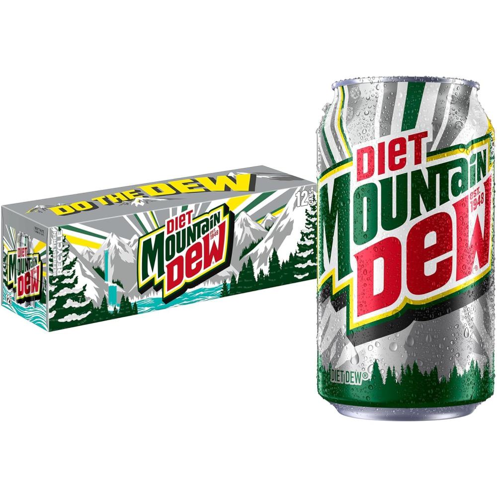 image:imageDiet Mountain Dew Soda 12 Fl Oz Cans Pack of 12