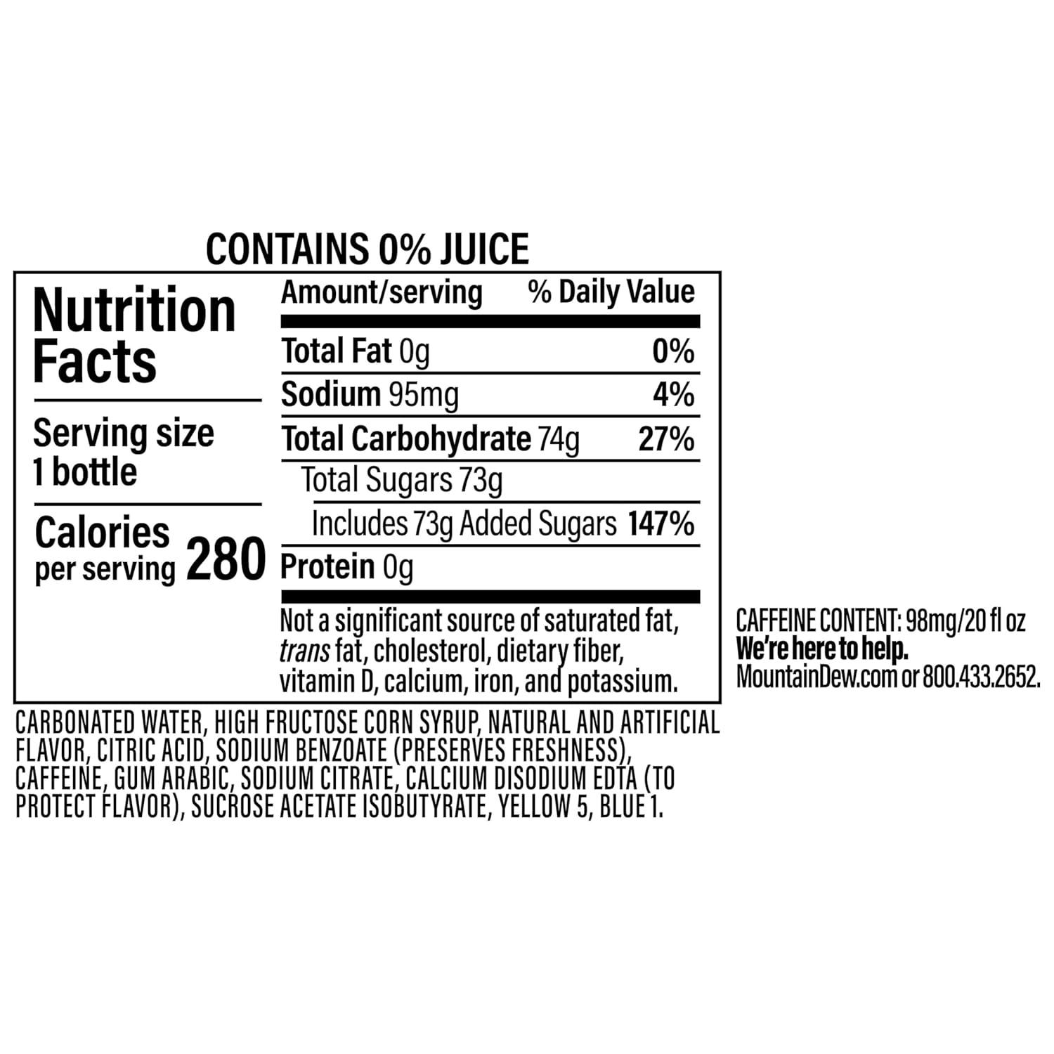 image:imageMountain Dew Baja Blast 20oz