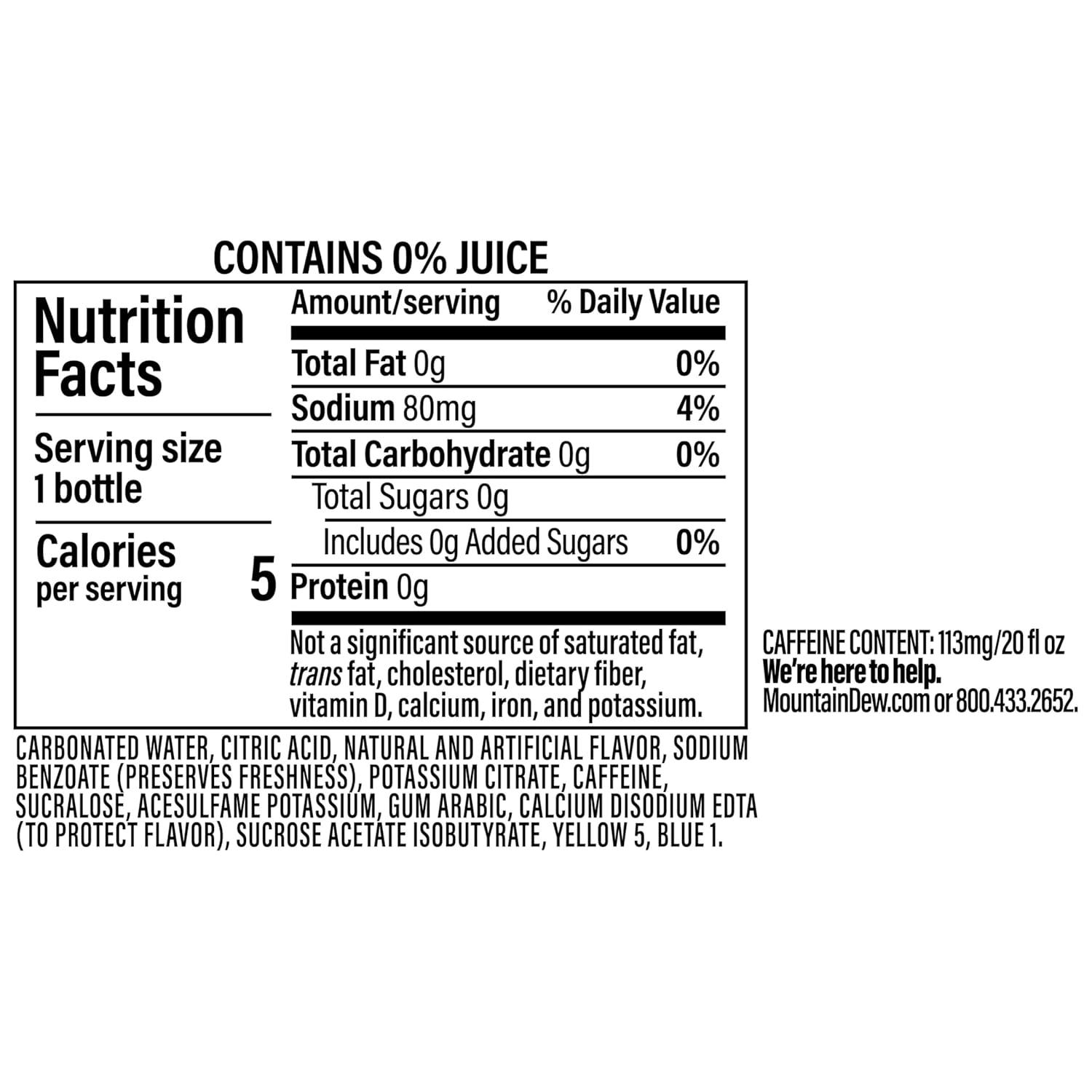 image:imageMountain Dew Baja Blast Zero Sugar 20oz